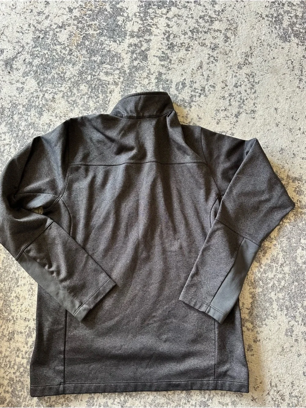 EUC The North Face Men's Charcoal Gray Quarter-Zip Pullover—Medium